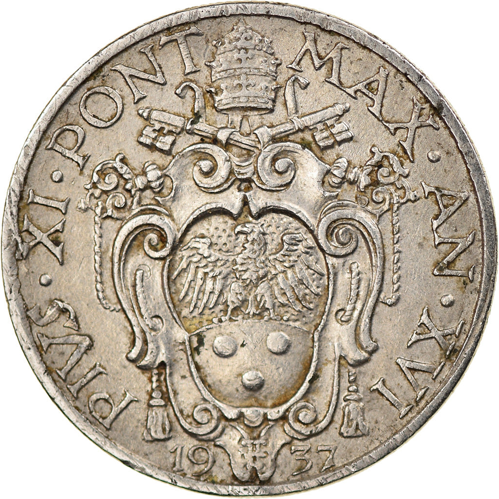 Monnaie, Cité du Vatican, Pius XI, 20 Centesimi, 1937, Roma, TTB, Nickel, KM:3