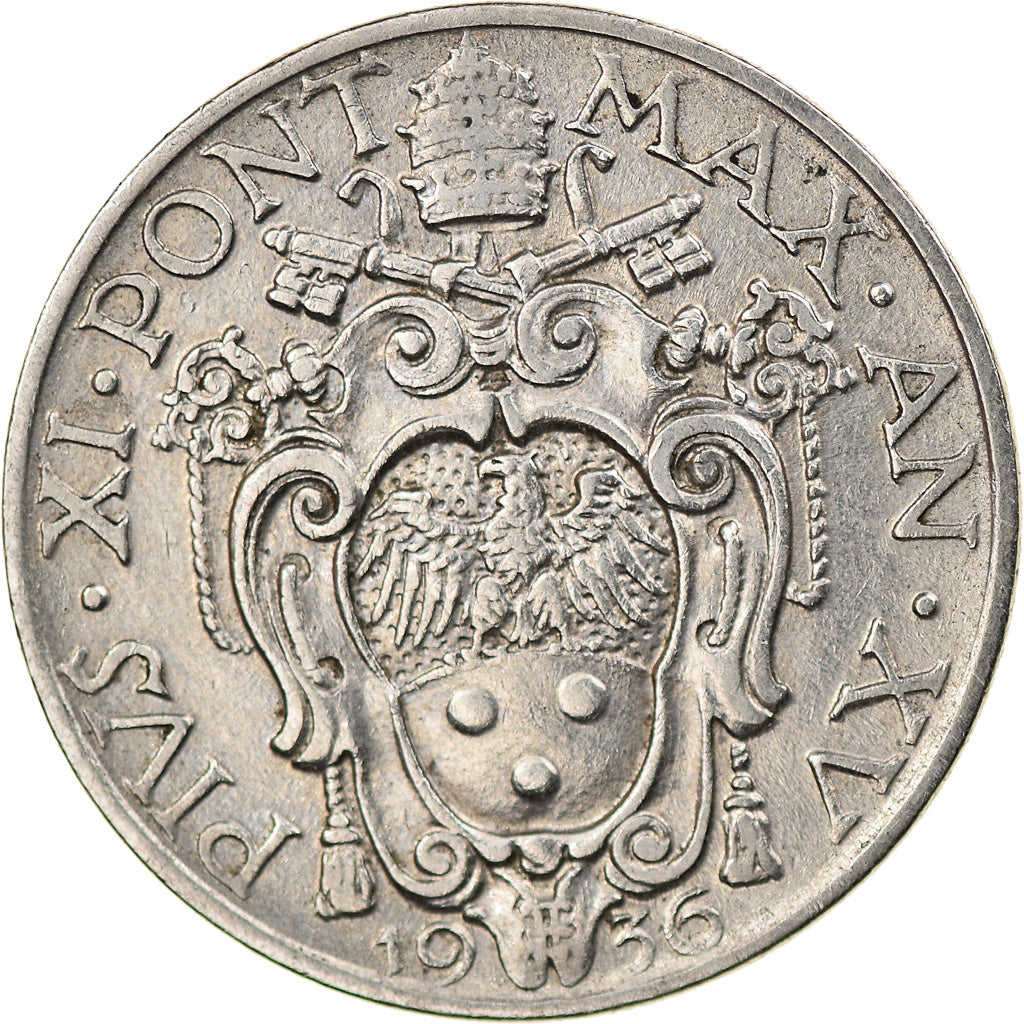Monnaie, Cité du Vatican, Pius XI, 20 Centesimi, 1936, Roma, SUP, Nickel, KM:3