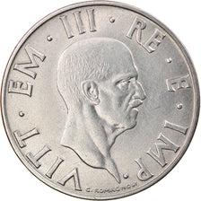 Munten, Italië, Vittorio Emanuele III, 2 Lire, 1939, Rome, PR, Stainless Steel