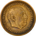Moneta, Spagna, Caudillo and regent, 2-1/2 Pesetas, 1954, Madrid, MB+