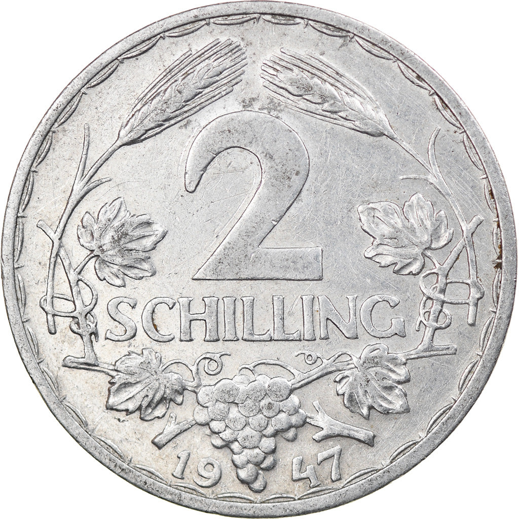 Münze, Österreich, 2 Schilling, 1947, SS+, Aluminium, KM:2872