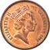 Coin, Gibraltar, Elizabeth II, 2 Pence, 1995, EF(40-45), Copper Plated Steel