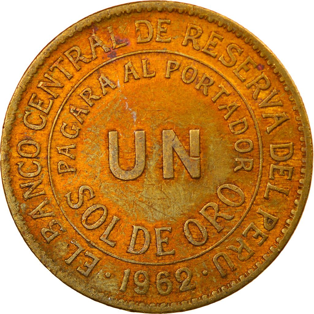 Moneta, Perù, Sol, 1962, Lima, BB, Ottone, KM:222