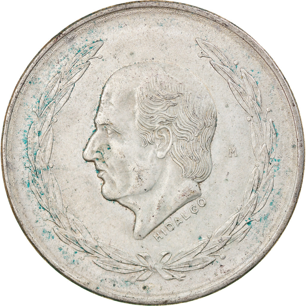 Moneda, México, 5 Pesos, 1953, Mexico City, BC+, Plata, KM:467