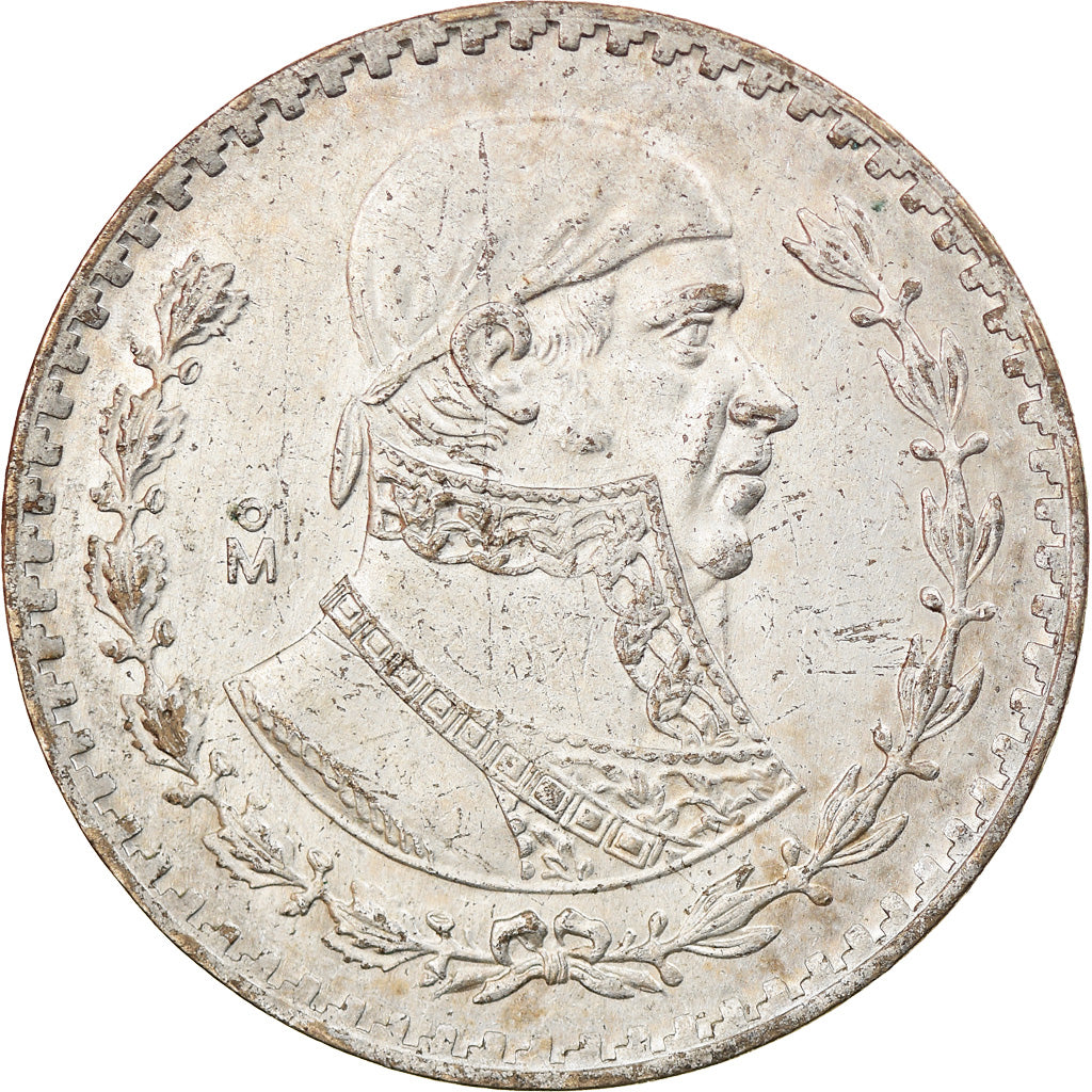 Moneda, México, Peso, 1961, Mexico City, MBC, Plata, KM:459