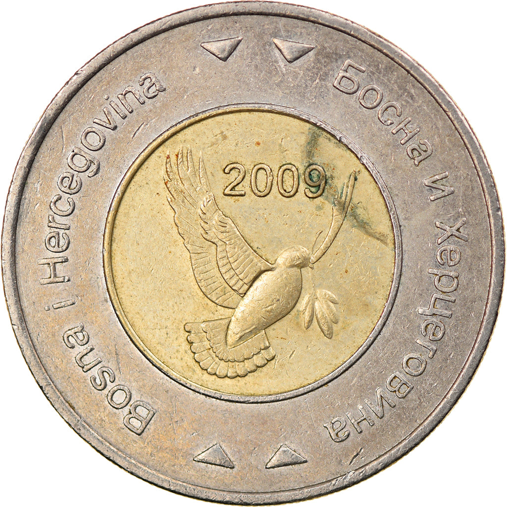 Moneta, Bosnia - Erzegovina, 5 Konvertible Marka, 2009, British Royal Mint, BB