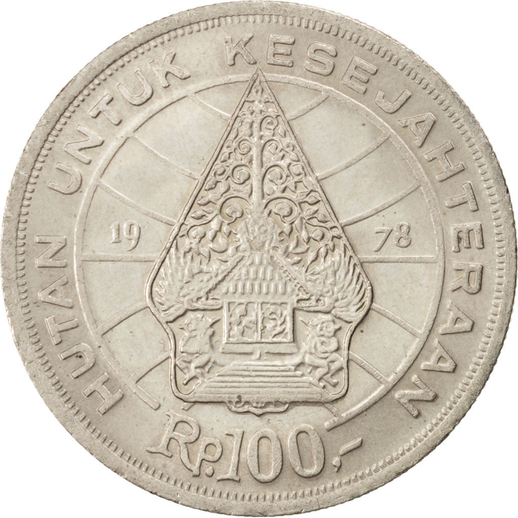 Coin, Indonesia, 100 Rupiah, 1978, MS(63), Copper-nickel, KM:42
