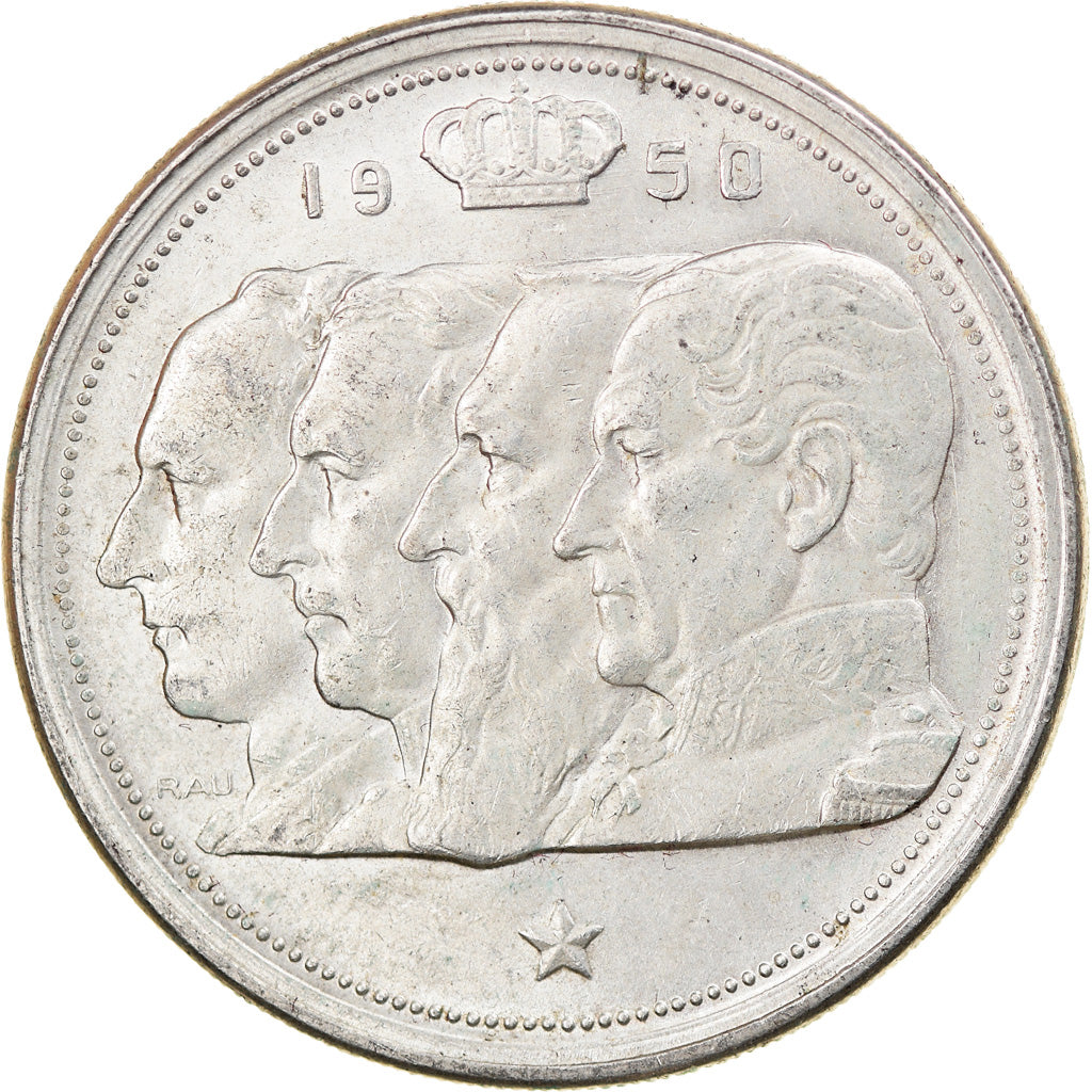 Moneta, Belgio, 100 Francs, 100 Frank, 1950, BB, Argento, KM:138.1