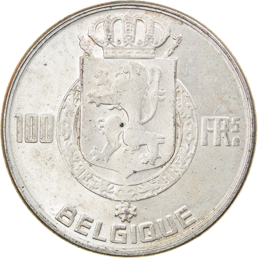 Moneta, Belgio, 100 Francs, 100 Frank, 1950, BB, Argento, KM:138.1