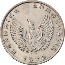 Coin, Greece, 10 Drachmai, 1973, AU(55-58), Copper-nickel, KM:110