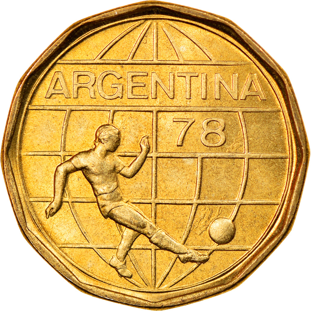 Moneta, Argentina, 50 Pesos, 1978, AU(55-58), Aluminium-Brąz, KM:76