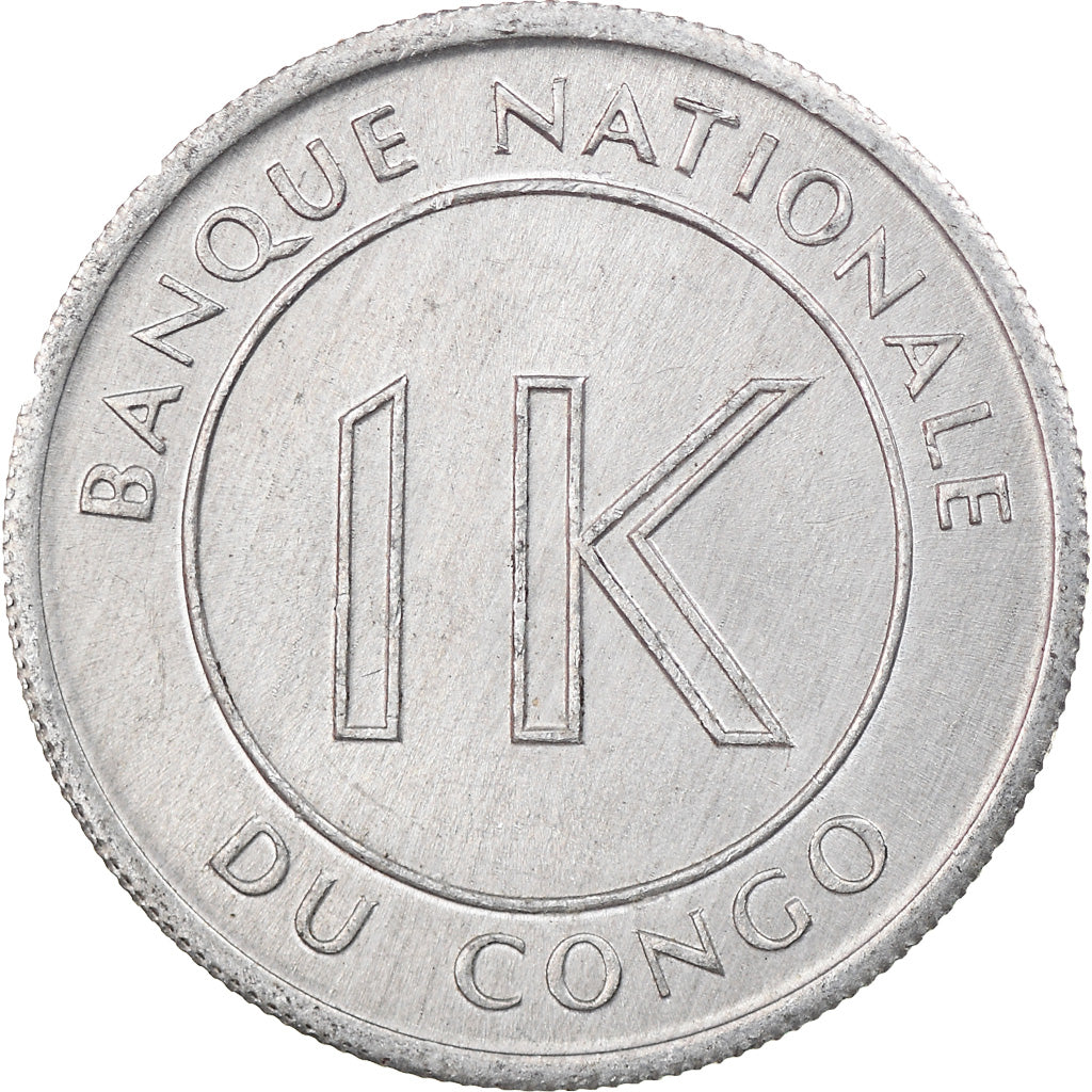 Monnaie, CONGO, DEMOCRATIC REPUBLIC, Likuta, 1967, SUP, Aluminium, KM:8