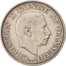 DENMARK, 2 Kroner, 1945, Copenhagen, KM #836, MS(60-62), Silver, 31, 15.00