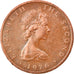 Moneda, Isla de Man, Elizabeth II, 2 Pence, 1976, Pobjoy Mint, MBC, Bronce