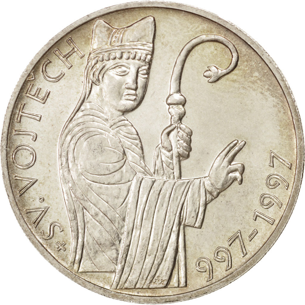 CZECH REPUBLIC, 200 Korun, 1997, Jablonec nad Nisou, KM #27, MS(63), Silver,...