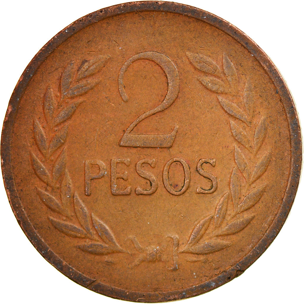 Coin, Colombia, 2 Pesos, 1979, VF(30-35), Bronze, KM:263