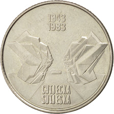 Iugoslavia, 10 Dinara, 1983, SPL-, Rame-nichel, KM:97.1