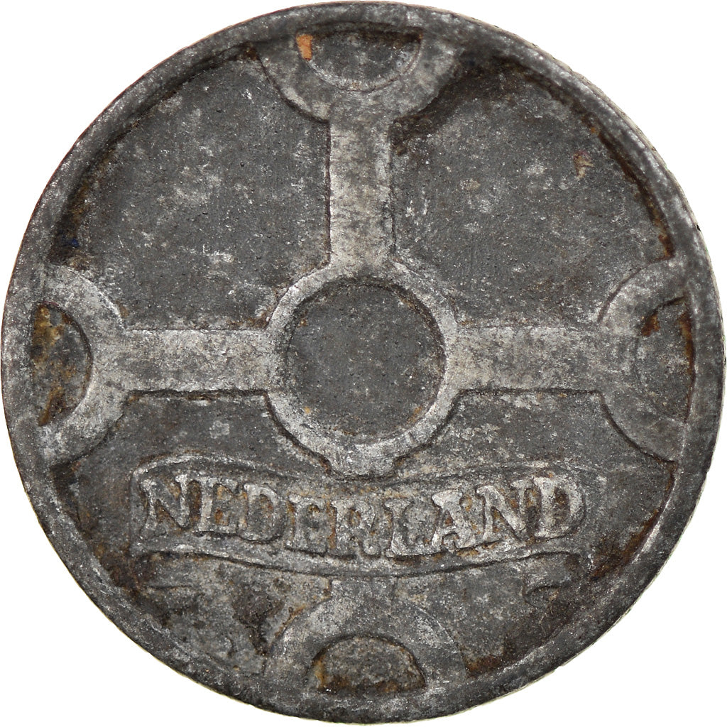 Munten, Nederland, Wilhelmina I, Cent, 1942, FR+, Zinc, KM:170
