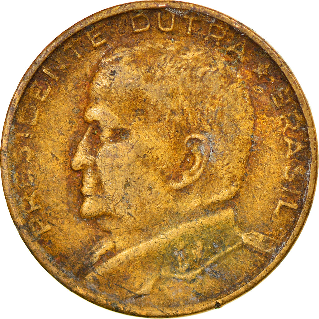 Moeda, Brasil, 50 Centavos, 1951, VF(20-25), Alumínio-Bronze, KM:563