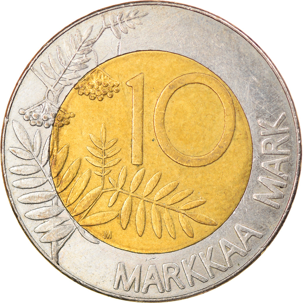 Coin, Finland, 10 Markkaa, 1994, EF(40-45), Bi-Metallic, KM:77