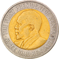 Moneta, Kenya, 20 Shillings, 2005, British Royal Mint, BB, Bi-metallico, KM:36