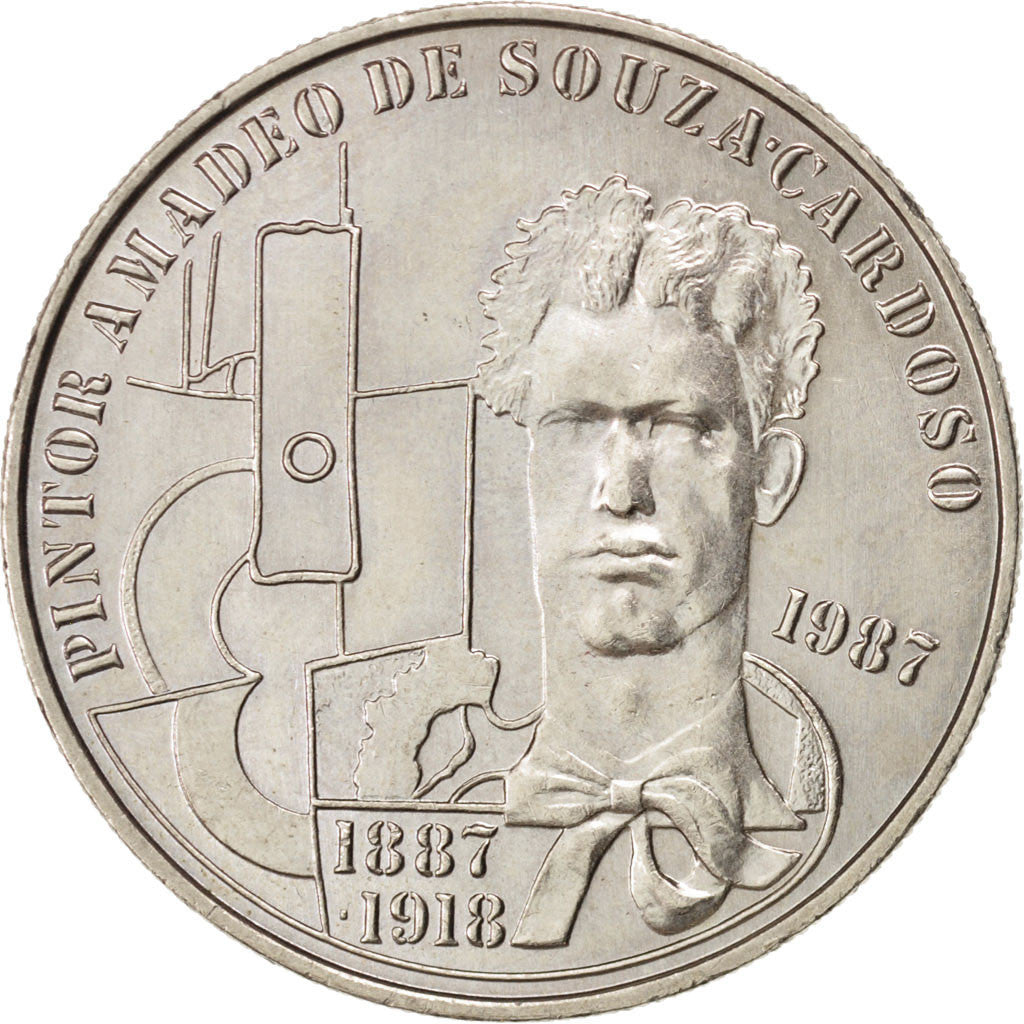 PORTUGAL, 100 Escudos, 1987, Lisbon, KM #644, MS(63), Copper-Nickel, 34, 16.32