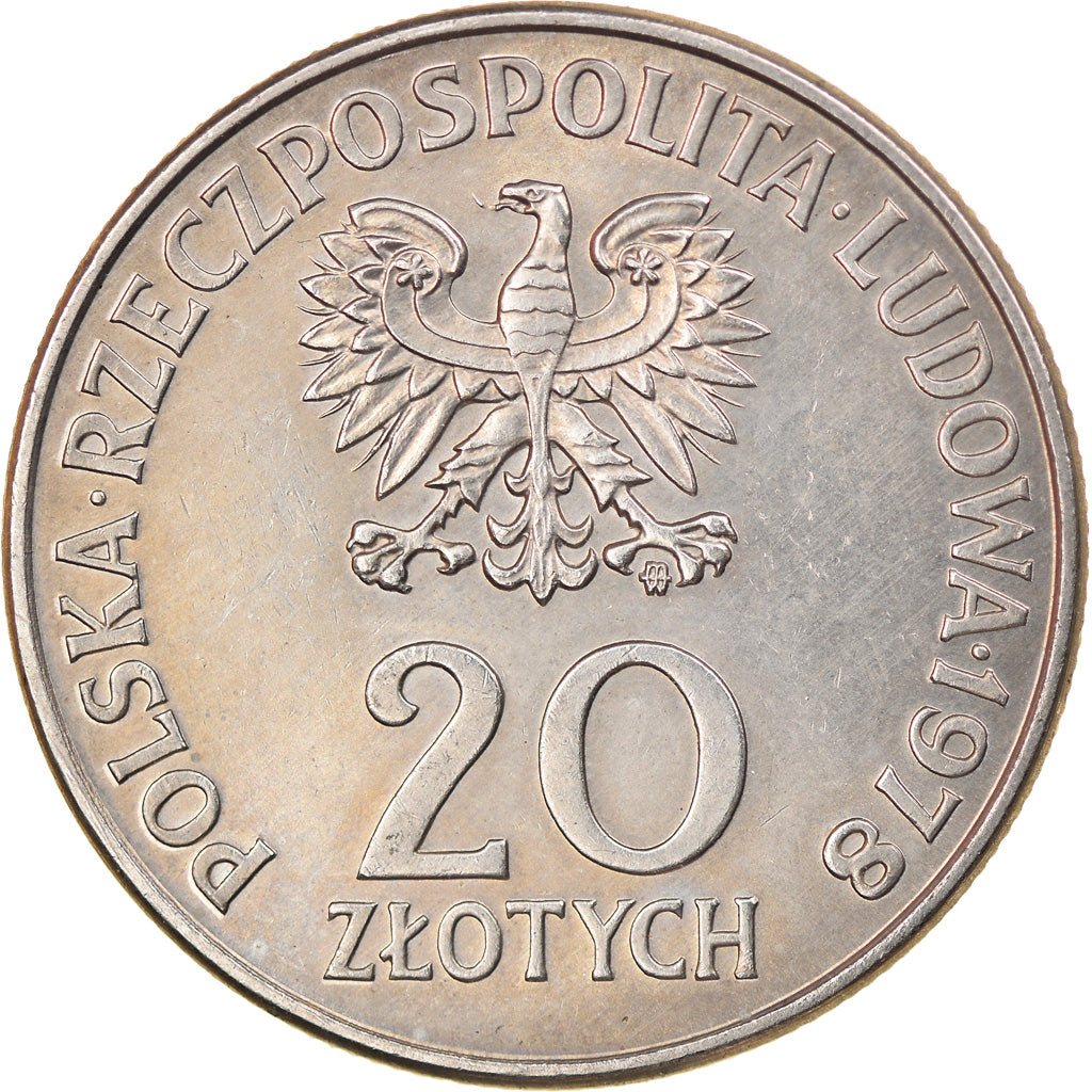 Moneta, Polonia, 20 Zlotych, 1978, Warsaw, SPL-, Rame-nichel, KM:97