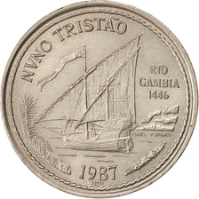 Coin, Portugal, 100 Escudos, 1987, MS(63), Copper-nickel, KM:640