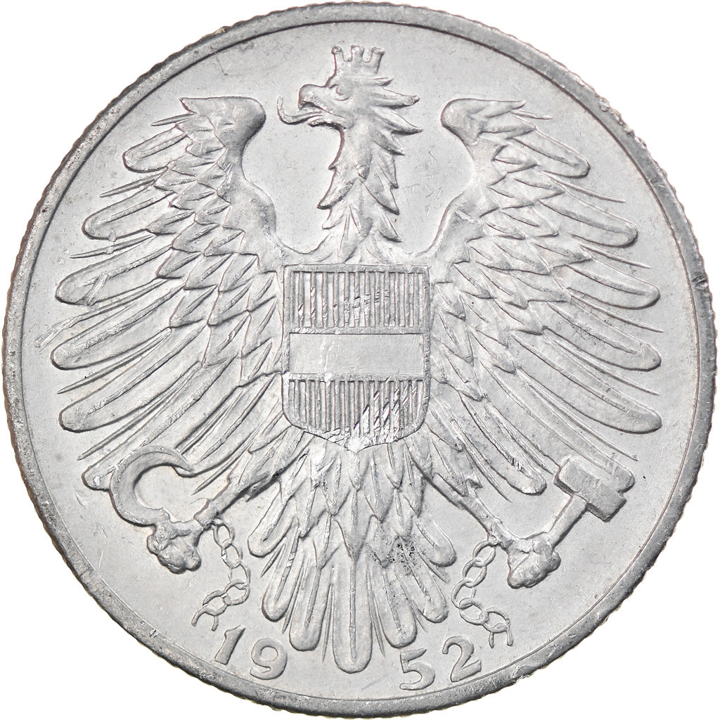 Moneta, Austria, 5 Schilling, 1952, SPL-, Alluminio, KM:2879