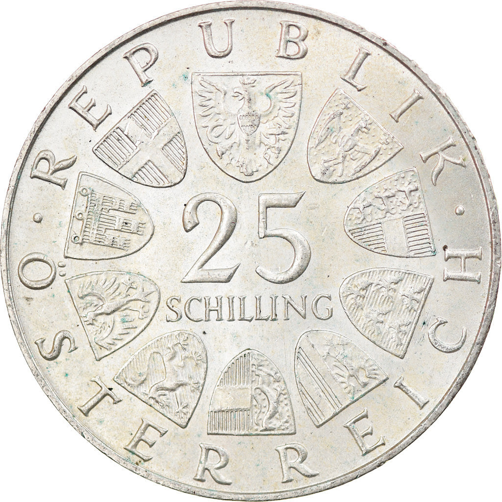 Moneta, Austria, 25 Schilling, 1968, SPL-, Argento, KM:2903