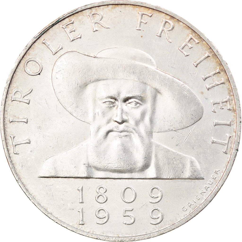 Münze, Österreich, 50 Schilling, 1959, VZ, Silber, KM:2888