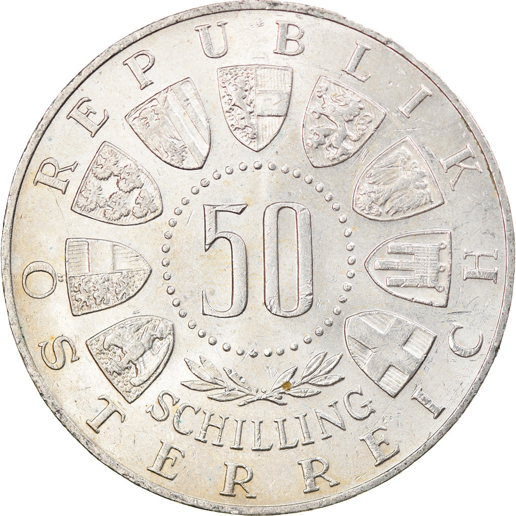 Coin, Austria, 50 Schilling, 1963, AU(55-58), Silver, KM:2894