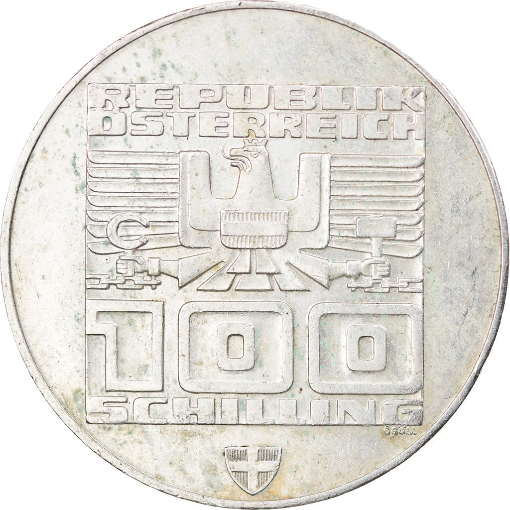 Coin, Austria, 100 Schilling, 1976, Vienna, EF(40-45), Silver, KM:2927