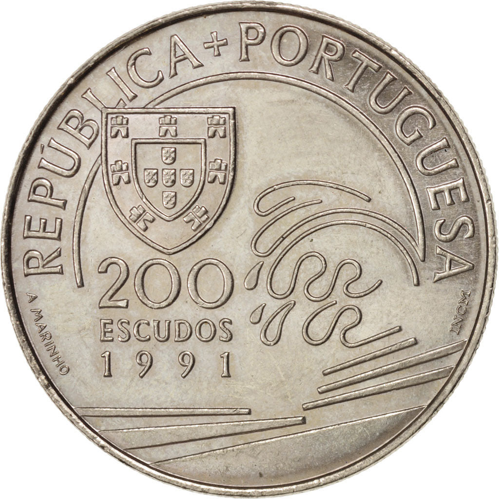 Moneta, Portogallo, 200 Escudos, 1991, SPL, Rame-nichel, KM:658