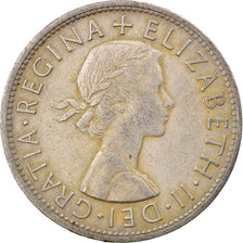 Moneda, Gran Bretaña, Elizabeth II, 1/2 Crown, 1962, BC+, Cobre - níquel