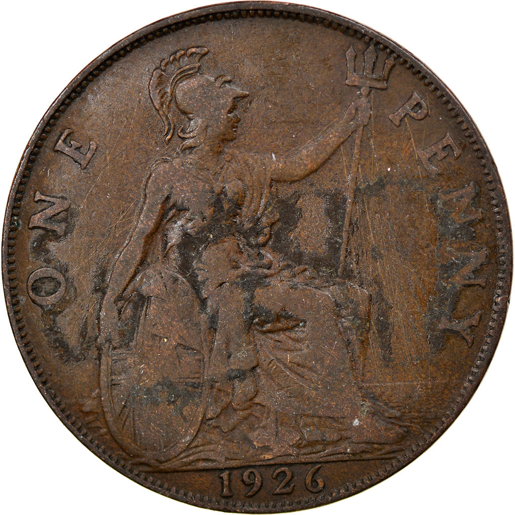 Monnaie, Grande-Bretagne, George V, Penny, 1926, TB+, Bronze, KM:810