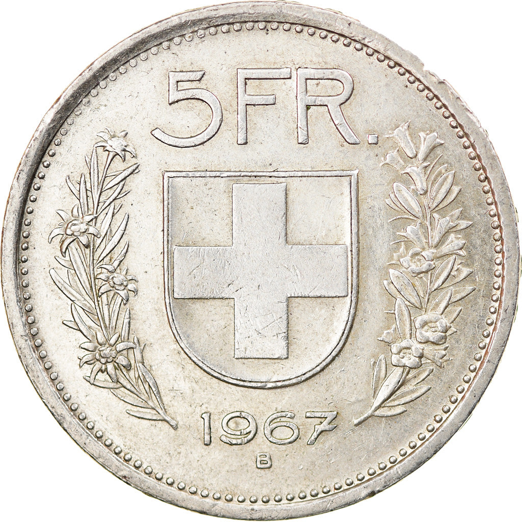 Monnaie, Suisse, 5 Francs, 1967, Bern, TTB+, Argent, KM:40