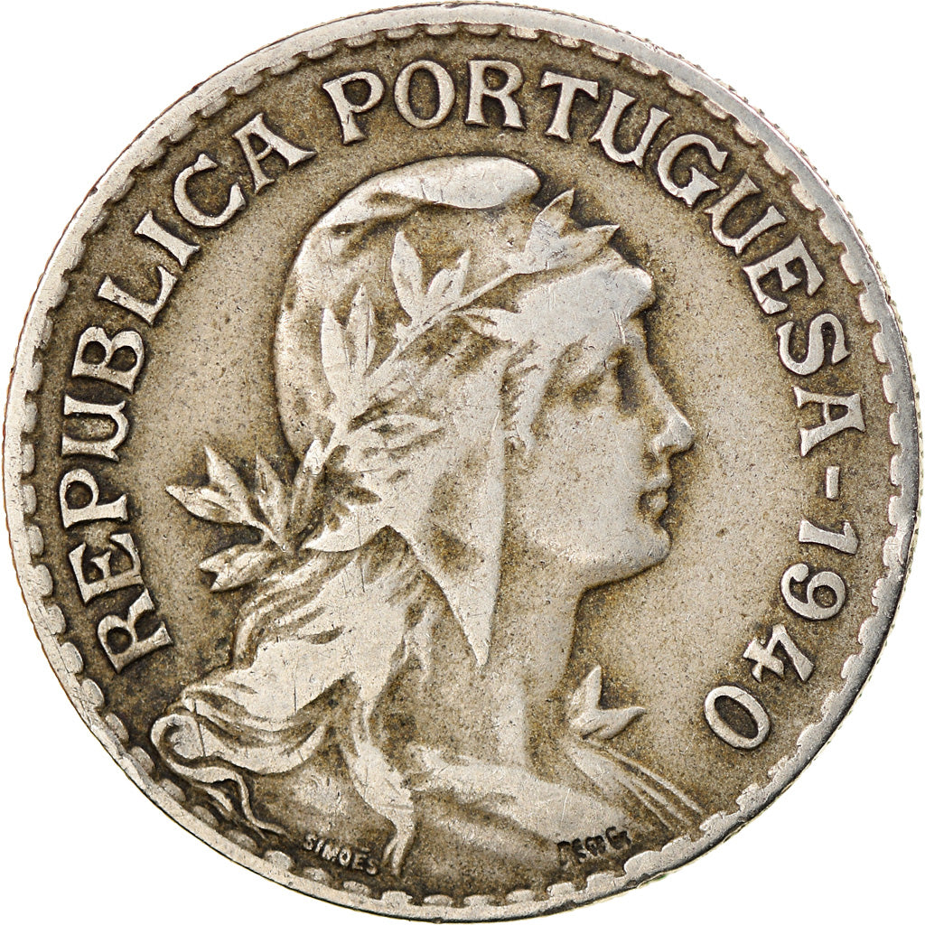 Münze, Portugal, Escudo, 1940, S+, Copper-nickel, KM:578