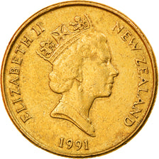 Moneta, Nuova Zelanda, Elizabeth II, Dollar, 1991, BB, Alluminio-bronzo, KM:78