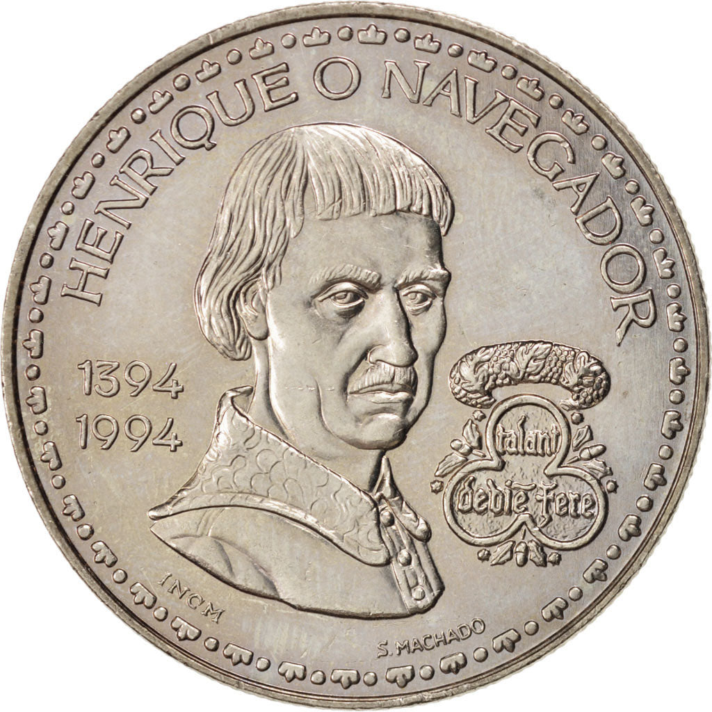 PORTUGAL, 200 Escudos, 1994, KM #670, MS(63), Copper-Nickel, 36, 21.11