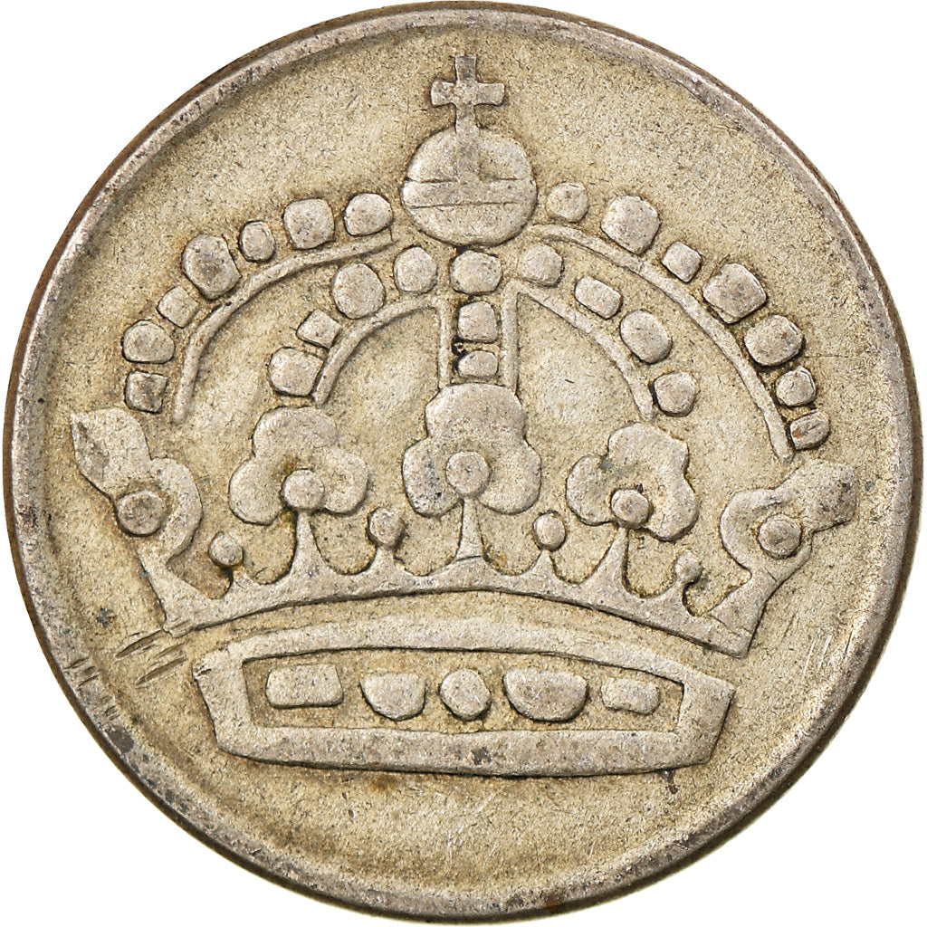 Münze, Schweden, Gustaf VI, 50 Öre, 1952, S+, Silber, KM:825