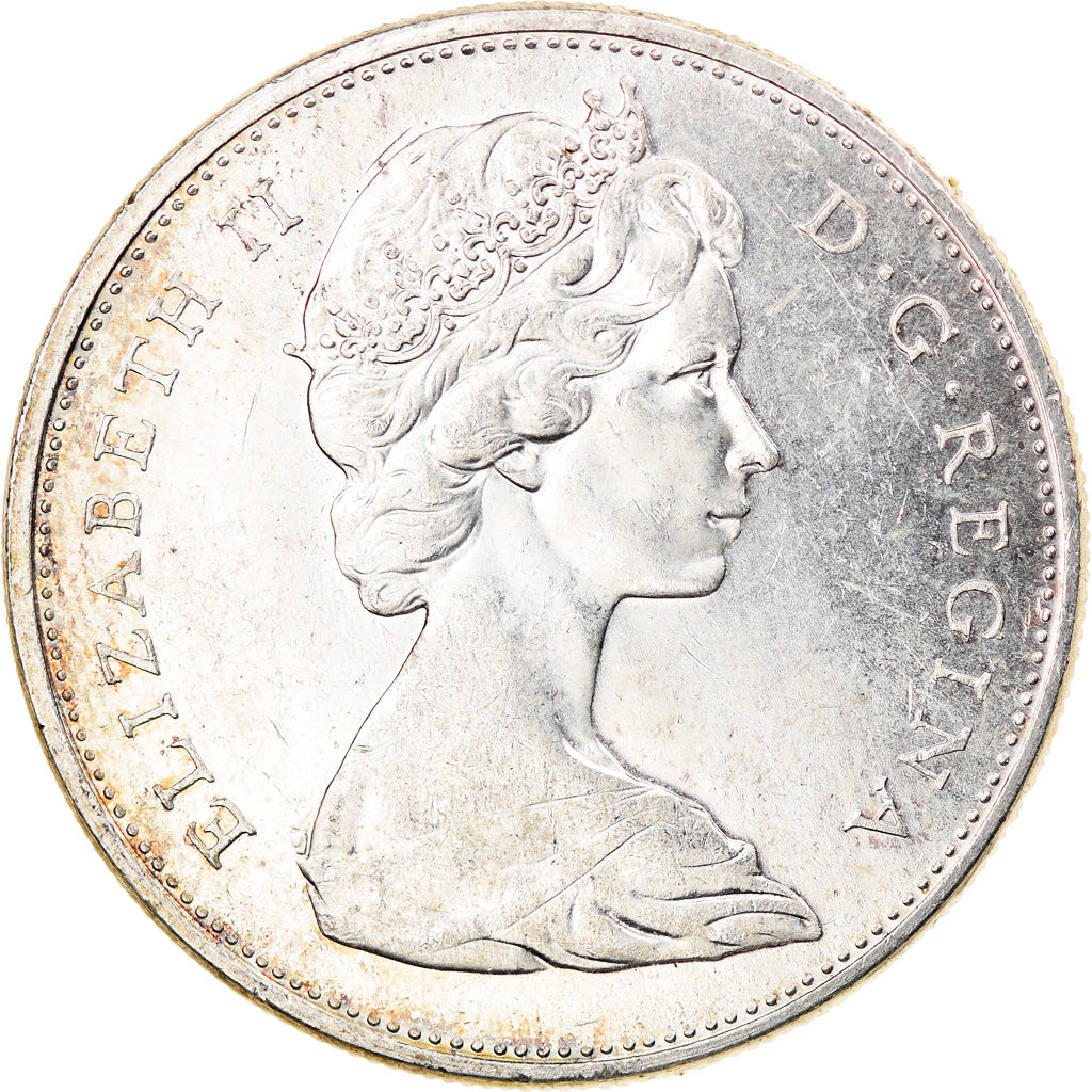 Coin, Canada, Elizabeth II, Dollar, 1965, Royal Canadian Mint, Ottawa
