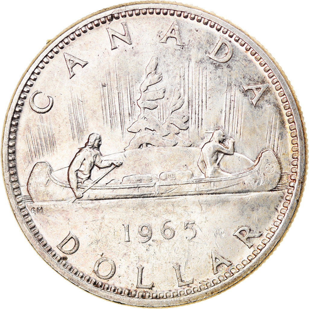 Coin, Canada, Elizabeth II, Dollar, 1965, Royal Canadian Mint, Ottawa