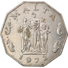 Moneta, Malta, 50 Cents, 1972, British Royal Mint, EF(40-45), Miedź-Nikiel