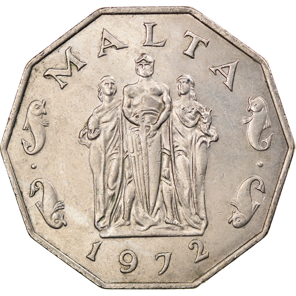 Monnaie, Malte, 50 Cents, 1972, British Royal Mint, SUP, Copper-nickel, KM:12