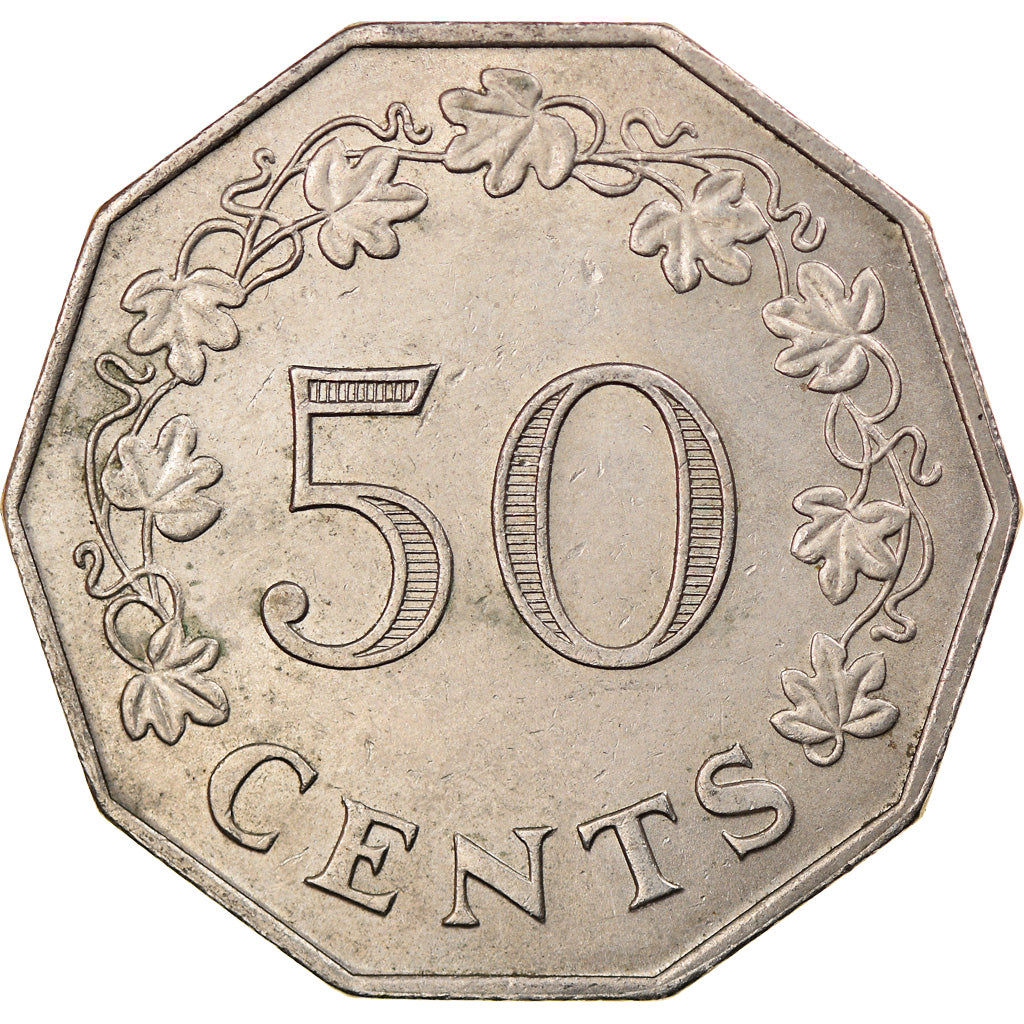 Monnaie, Malte, 50 Cents, 1972, British Royal Mint, SUP, Copper-nickel, KM:12