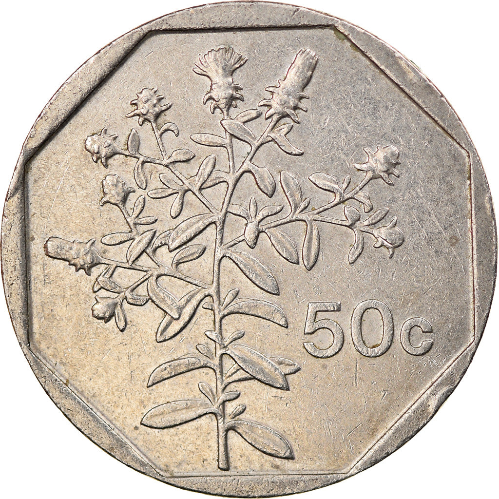 Moneta, Malta, 50 Cents, 1998, British Royal Mint, BB, Rame-nichel, KM:98