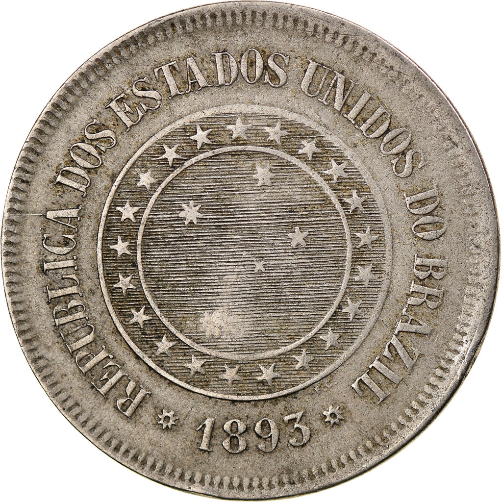Münze, Brasilien, 100 Reis, 1893, S+, Copper-nickel, KM:492