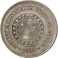 Münze, Brasilien, 100 Reis, 1893, S+, Copper-nickel, KM:492