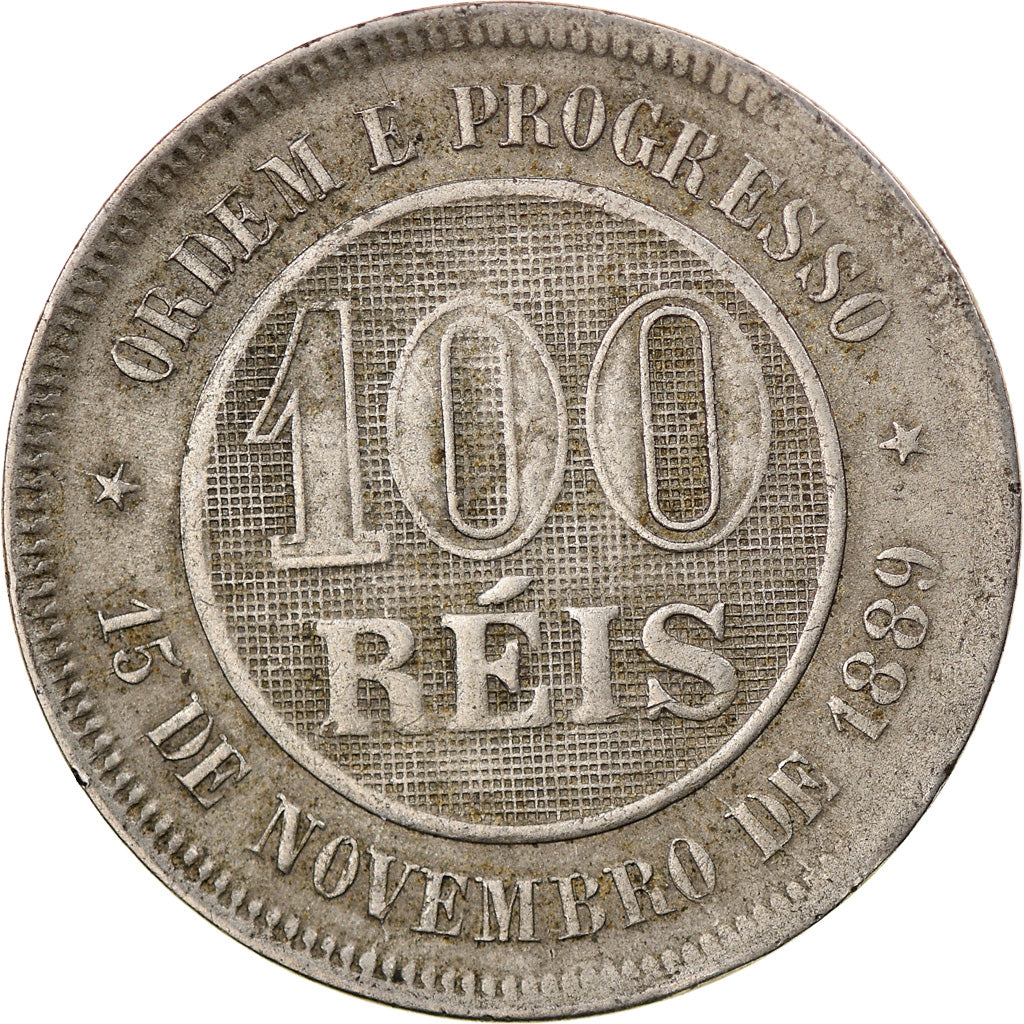Münze, Brasilien, 100 Reis, 1893, S+, Copper-nickel, KM:492